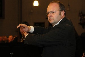 Stéphane Egerling, Solo-Oboist in Aachen, temperamentvoller Dirigent der Oboenklasse von Professor Armin Aussem