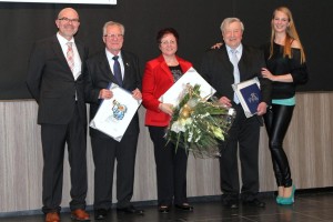 Seit 50 Jahren Vereinsmitglieder: Klaus Reichelt, Marianne Schleifer und Toni Meyer